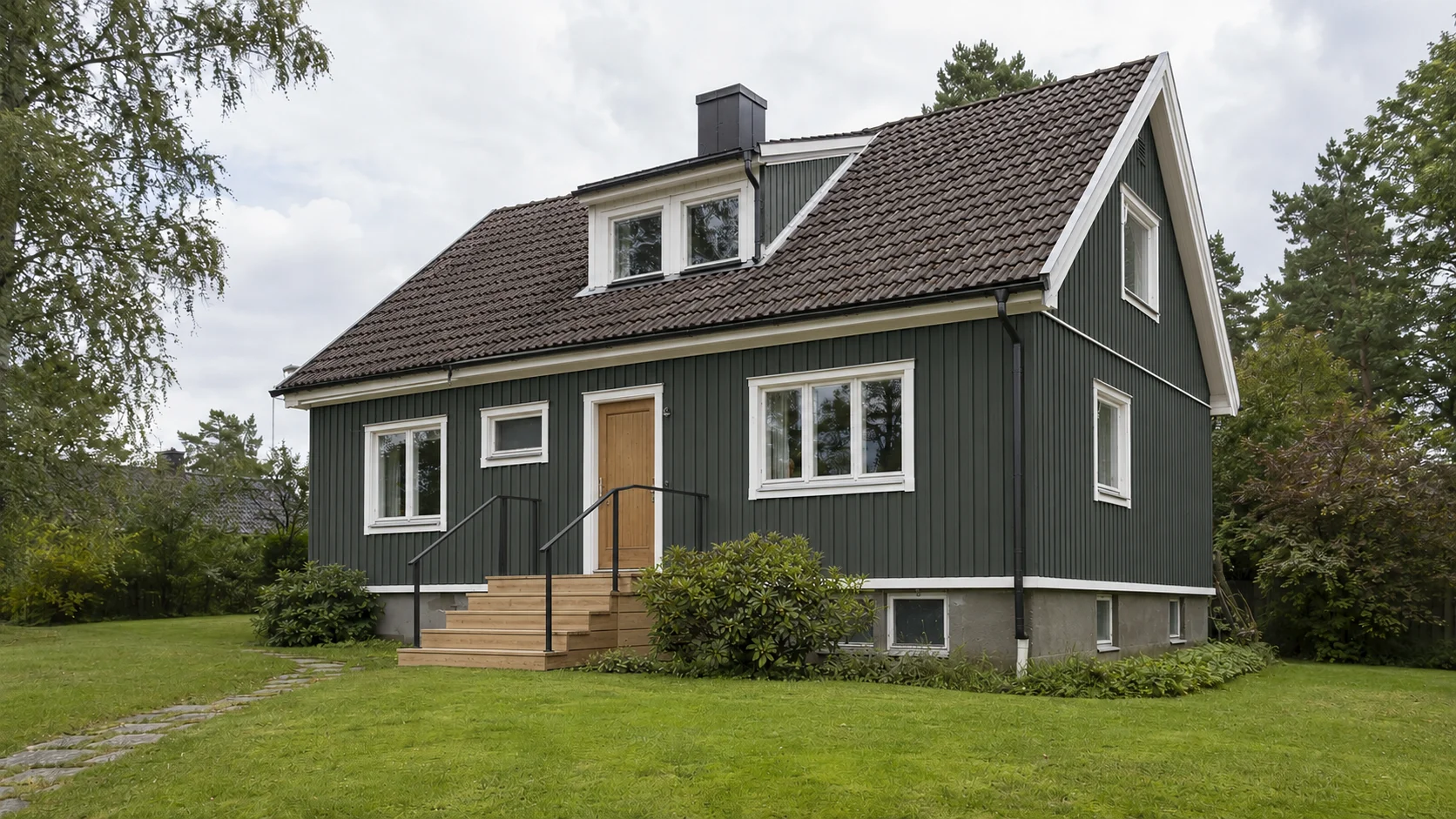 Huset efter genomfört arbete